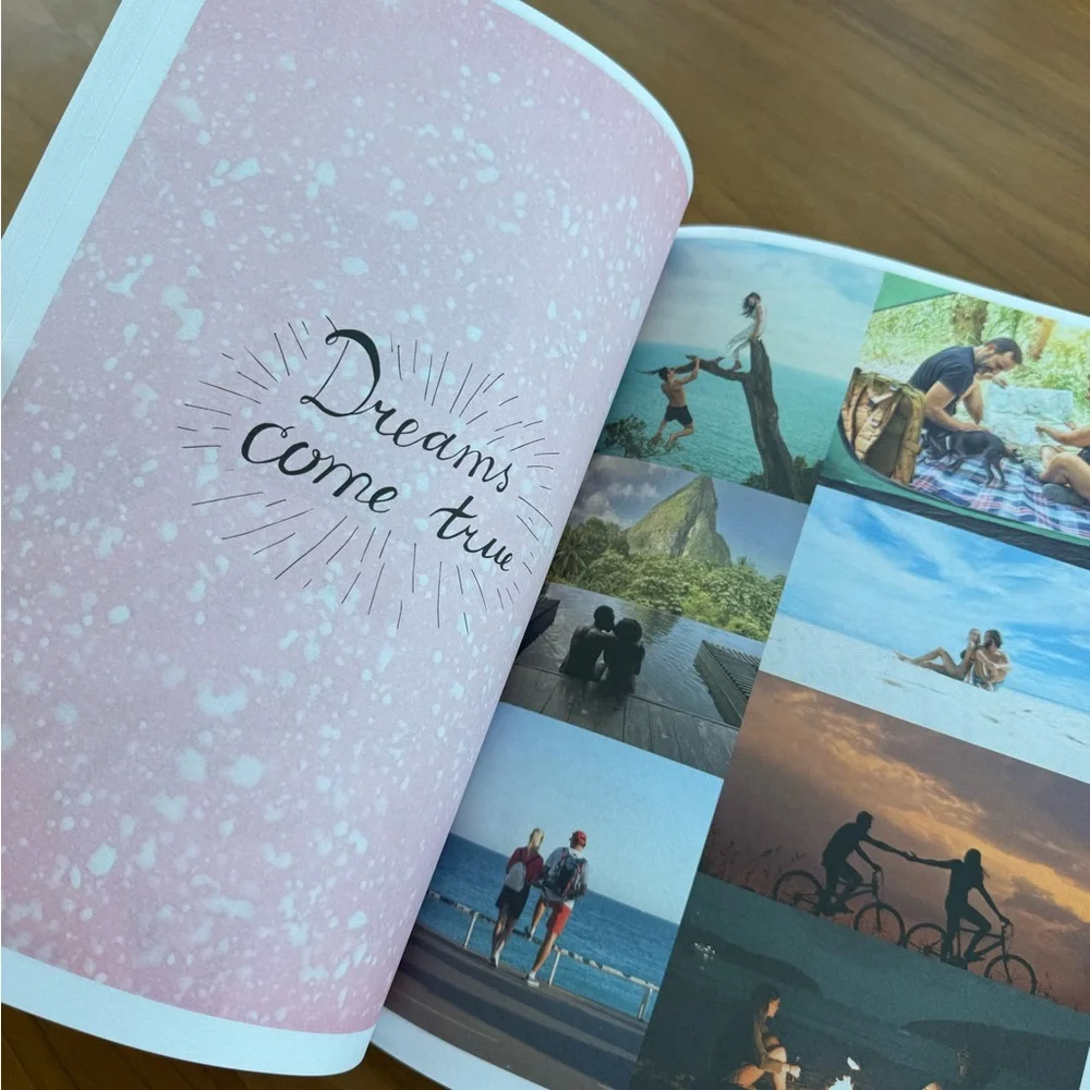 Vision Board Book 2026 - Red & White Cover